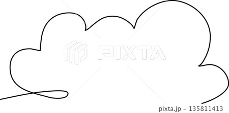 Cloud icon in thin line style 135811413