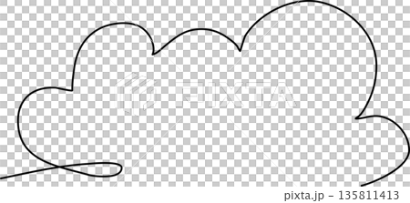 Cloud icon in thin line style 135811413