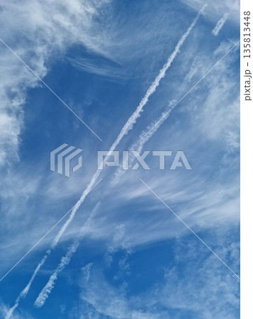 It's a blue sky with clouds. It's a blue sky with clouds. 135813448