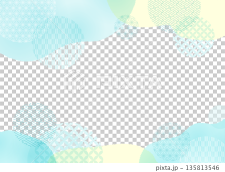 清新的日式背景素材 135813546