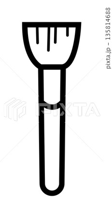 シンプルなフェイスブラシのアイコン 135814688