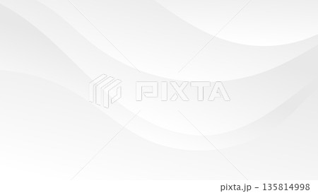 abstract white and grey wavy background with curve lines and color gradient  135814998
