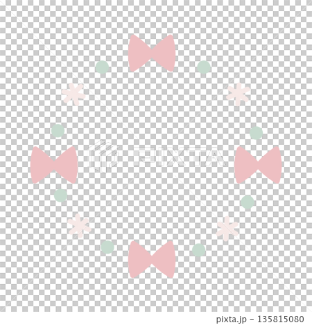 Gentle color ribbon ring frame material B Gentle color ribbon ring frame material B 135815080