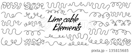 Simple curly elements. Simple curly elements. 135815685