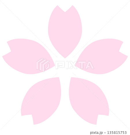 シンプルな桜の素材-1-4 135815753