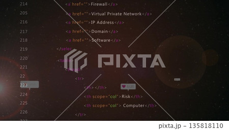 Displaying HTML code snippet in editor showing anchor tags select element table lens-flare overlays Displaying HTML code snippet in editor showing anchor tags select element table lens-flare overlays 135818110