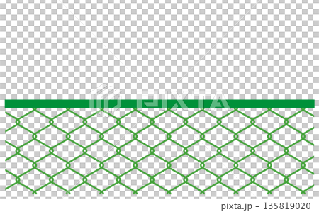 Green chainlink fence background 135819020