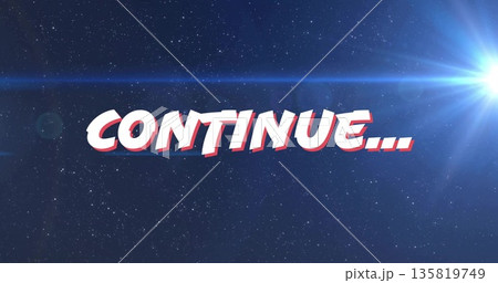 Displaying bold 3D CONTINUE 135819749