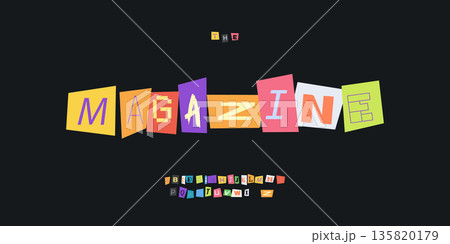 Paper Font Logo Alphabet Vector Collage Letter Set Modern Typography, Note Typographic Design for Title Text, Ransom Poster Headline, Type Symbol Logotype, Magazine Cutout Fonts. Vector Typeface Paper Font Logo Alphabet Vector Collage Letter Set Modern Typography, Note Typographic Design for Title Text, Ransom Poster Headline, Type Symbol Logotype, Magazine Cutout Fonts. Vector Typeface 135820179