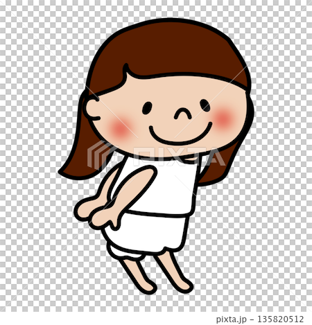 女孩摀著屁股(私密部位解釋) 女孩摀著屁股(私密部位解釋) 135820512