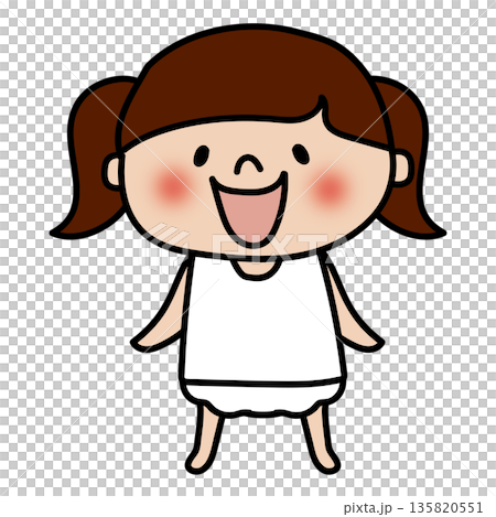 Private zone commentary illustration girl 135820551