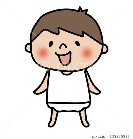 プライベートゾーン解説イラスト男の子 プライベートゾーン解説イラスト男の子 135820552