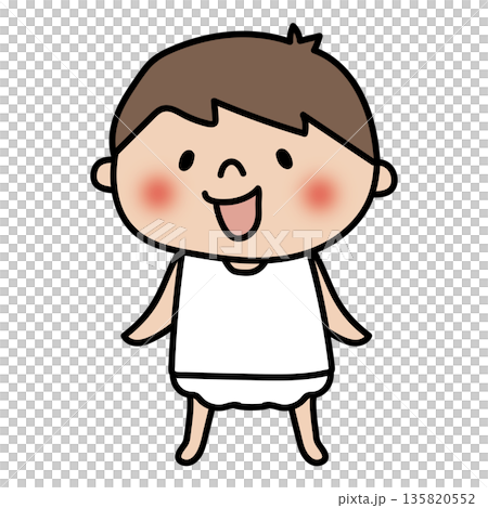 プライベートゾーン解説イラスト男の子 プライベートゾーン解説イラスト男の子 135820552
