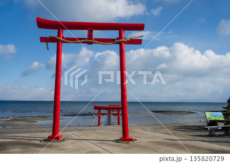 大魚神社の海中鳥居 大魚神社の海中鳥居 135820729