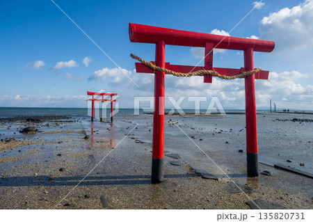大魚神社の海中鳥居 大魚神社の海中鳥居 135820731