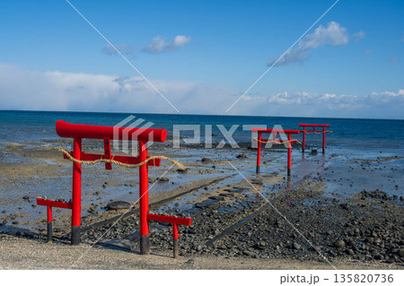 大魚神社の海中鳥居 大魚神社の海中鳥居 135820736