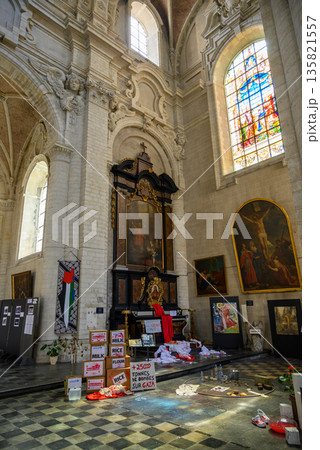 House of Compassion in Church of St. John the Baptist at the Beguinage in central Brussels, Belgium 135821557