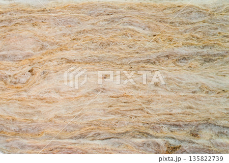 Orange Mineral Wool Insulation Texture 135822739