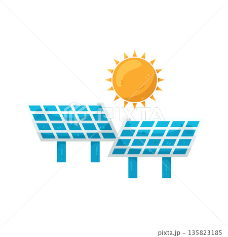 Illustration of solar panel Illustration of solar panel 135823185