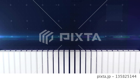 White vertical pillars forming abstract pattern in interface, with crosshair grid and glitch band White vertical pillars forming abstract pattern in interface, with crosshair grid and glitch band 135825144