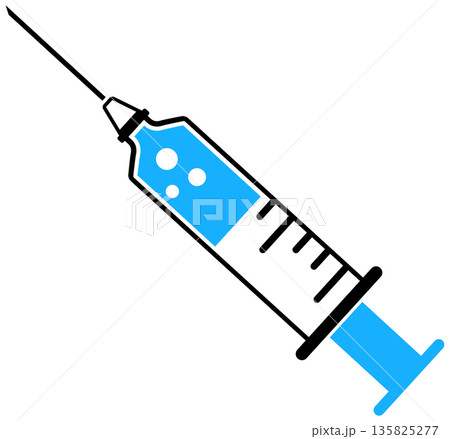 Icon Plastic Medical Syringe 135825277