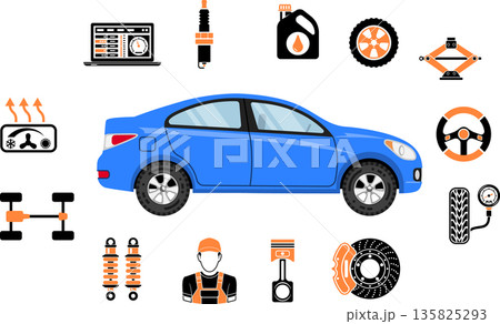 Car Service Infographics Car Service Infographics 135825293