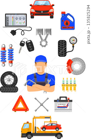 Car Service Infographics Car Service Infographics 135825294