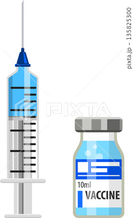 Vaccine and Syringe Vaccine and Syringe 135825300