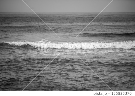Monochrome Ocean Waves Monochrome Ocean Waves 135825370