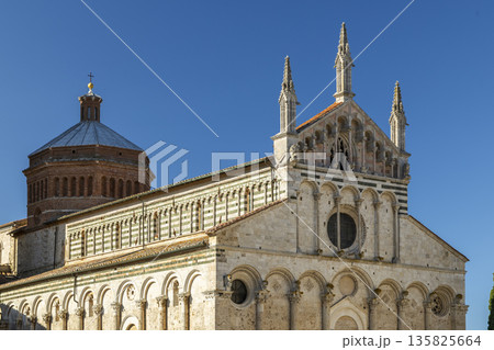 Duomo di Massa Marittima, Tuscany, Italy, ancient architecture 135825664