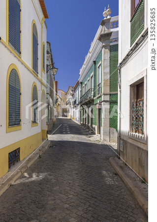 Beja old street architecture with traditional Portuguese buildings Beja old street architecture with traditional Portuguese buildings 135825685