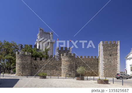 Beja Castle Torre de Menagem with defensive walls in Portugal Beja Castle Torre de Menagem with defensive walls in Portugal 135825687