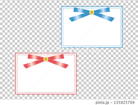 Elegant and cute message cards (2-color set) 135825789