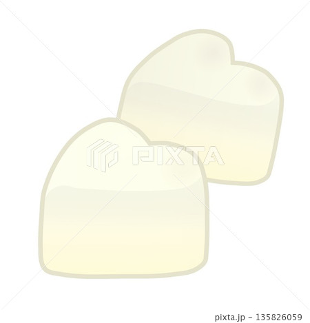 ハート型チョコレートのイラスト 135826059