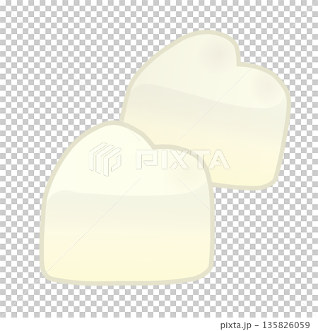 ハート型チョコレートのイラスト 135826059