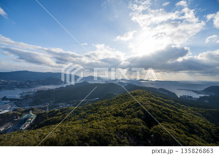 稲佐山山頂展望台見た景色 135826863