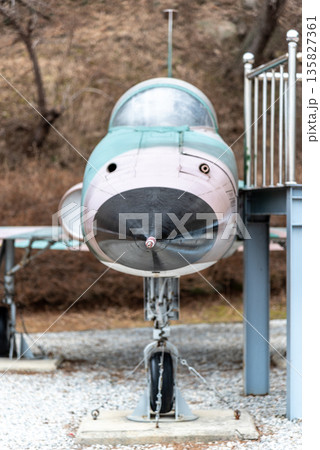 Armaments on display at Tongil Unification Park near Gangneung in South Korea 135827361