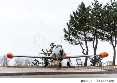 Armaments on display at Tongil Unification Park near Gangneung in South Korea 135827366