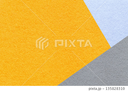 Yellow paper background with light blue gray corners and copy space. Abstract template for presentation, banner Yellow paper background with light blue gray corners and copy space. Abstract template for presentation, banner 135828310