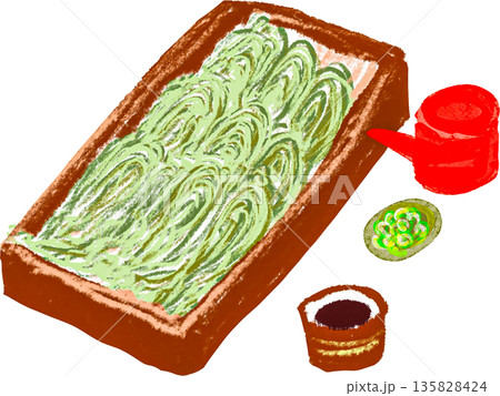 へぎそばのイラスト 135828424