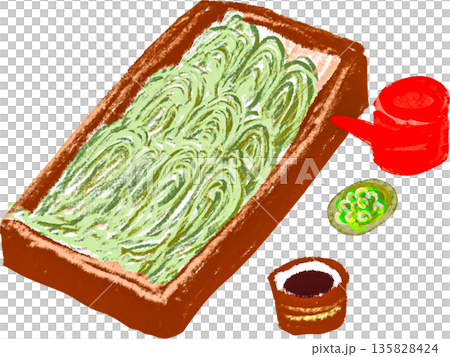 へぎそばのイラスト 135828424
