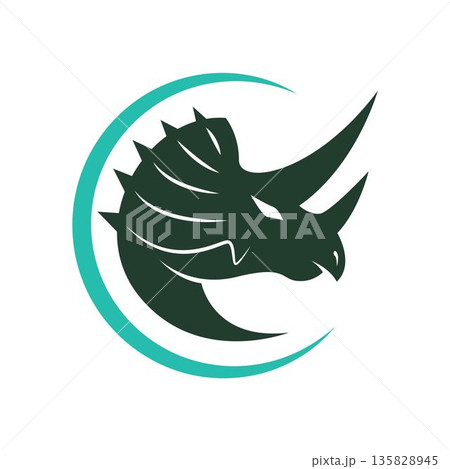 Dino logo icon design 135828945
