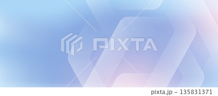 Modern medical or health care scientific abstract background with hexagons. Geometric stripe line art design for poster, brochure, cover, banner, header, website, presentation template 135831371