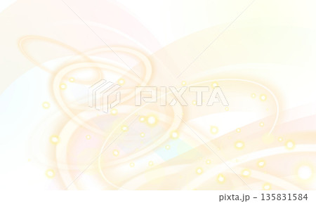 光の輪が連なっている背景透過イラスト 135831584