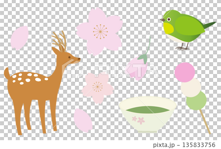 Spring material illustration 135833756