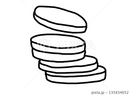 コインのイラスト 135834052