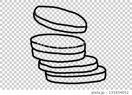 コインのイラスト 135834052