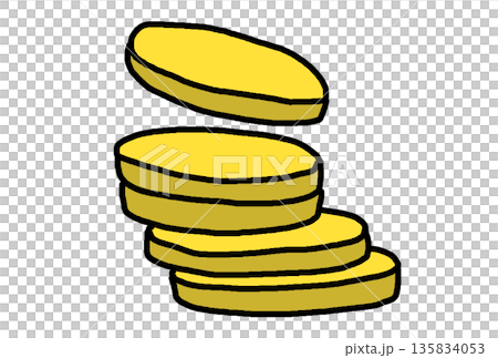 コインのイラスト 135834053