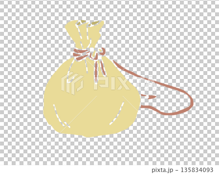 手描き風かわいい小袋 135834093