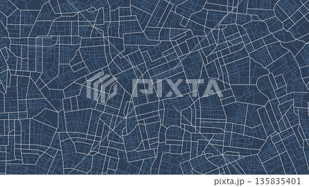 City urban roads and streets abstract map downtown district map. Concept of planning and mapping a travel route using. Flat vector illustration 135835401